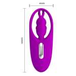 PRETTY LOVE - WILD RABBIT STIMULATOR FOR PANTIES WITH REMOTE CONTROL LILAC