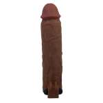 PRETTY LOVE - XERXES VIBRATING PENIS SLEEVE 22 CM Ø 4.5 CM BROWN