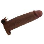 PRETTY LOVE - XERXES VIBRATING PENIS SLEEVE 22 CM Ø 4.5 CM BROWN