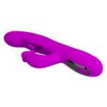 PRETTY LOVE - YALANDA RABBIT OSCILLATING VIBRATOR WITH LED DISPLAY PURPLE