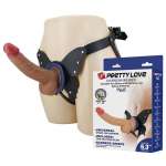 PRETTY LOVE - YETI STRAP-ON HARNESS WITH SUCTION DILDO FLESH