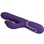 PRETTY LOVE - ZALIN RABBIT VIBRATOR PEARLS 4 IN 1 PURPLE