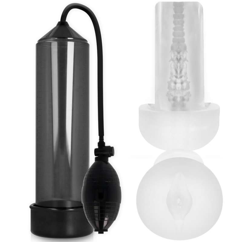 PUMP ADDICTED - RX3 BLACK WITH PLEASURE SLEEVE PUMP ADDICTED - RX3 BLACK WITH PLEASURE SLEEVE