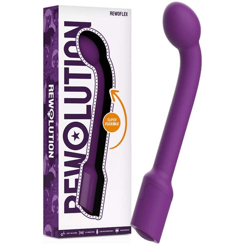 REWOLUTION - REWOFLEX FLEXIBLE G-POINT STIMULATOR VIBRATOR REWOLUTION - REWOFLEX FLEXIBLE G-POINT STIMULATOR VIBRATOR
