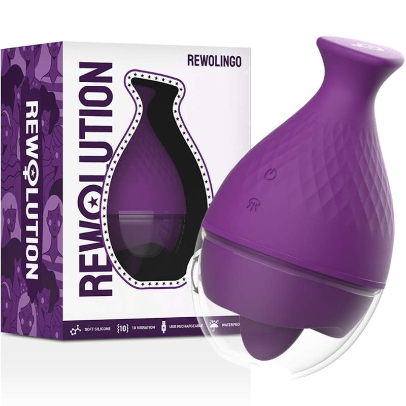 REWOLUTION - REWOLINGO VIBRATOR WITH TONGUE REWOLUTION - REWOLINGO VIBRATOR WITH TONGUE