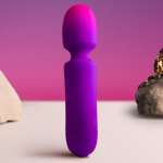 ROCKS- OFF - GLO- GIRL VIBRATOR WAND MINI PURPLE
