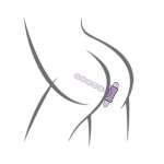 ROCKS- OFF - PETITE SENSATIONS PEARLS ANAL PLUG VIBRATOR BLACK