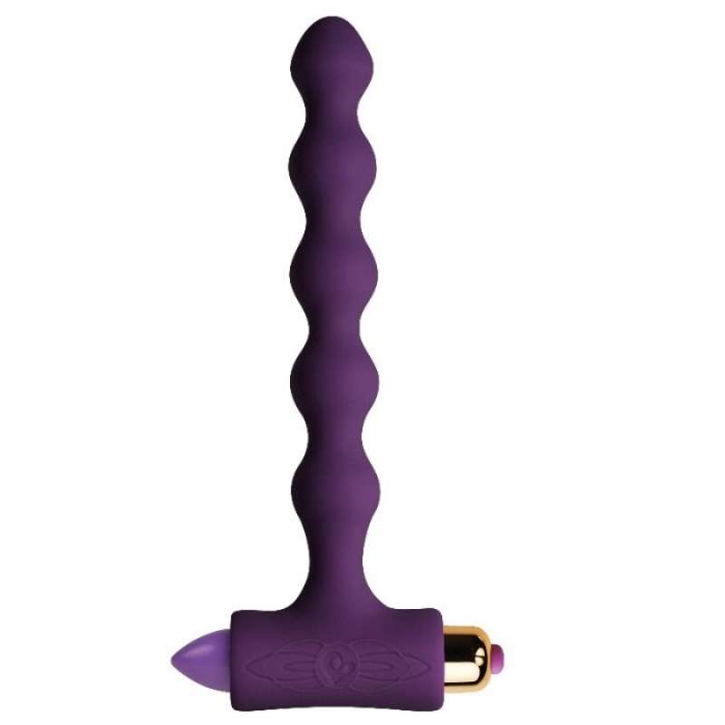 ROCKS-OFF - ANAL PLUG WITH VIBRATION AND RIVERLES PETITE SENSATIONS PEARLS ROCKS-OFF - ANAL PLUG WITH VIBRATION AND RIVERLES PETITE SENSATIONS PEARLS