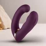 ROCKS-OFF - GEMINI DUAL VIBRATOR G-SPOT CLITORIS STIMULATOR PURPLE