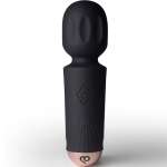 ROCKS-OFF - MINI RECHARGEABLE WAND 16 FUNCTIONS BLACK TULIP