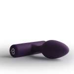 ROCKS-OFF - NOVA SOLARIS RECHARGEABLE SLIM & POWERFUL ANAL PLUG 16 FUNCTION PURPLE