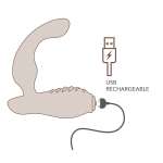 ROCKS-OFF - NOVA SOVEREIGN RECHARGEABLE PROSTATE & PERINEUM MASSAGER 16 FUNCTION BLUE