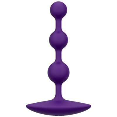 ROMP - AMP PURPLE FLEXIBLE SILICONE ANAL BEADS 12.5 CM PURPLE