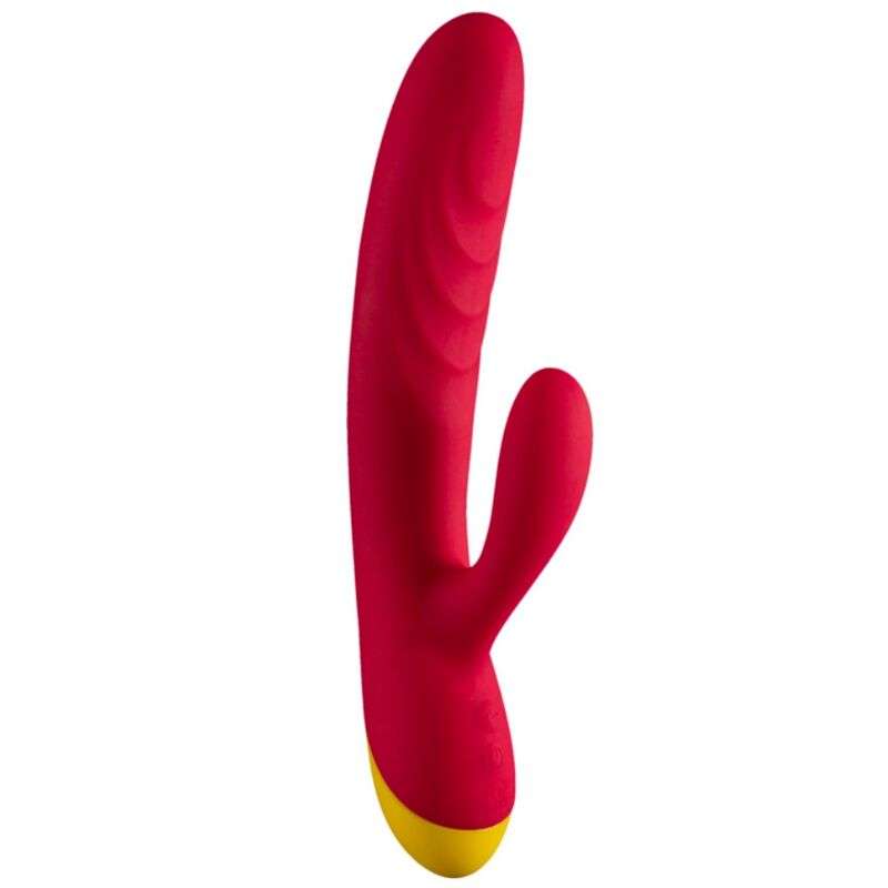 ROMP - JAZZ RECHARGEABLE RABBIT VIBRATOR RED ROMP - JAZZ RECHARGEABLE RABBIT VIBRATOR RED
