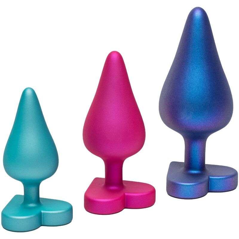 ROMP - LUSTER ANAL TRAINING KIT S/M/L WITH HEART-SHAPED BASE ROMP - LUSTER ANAL TRAINING KIT S/M/L WITH HEART-SHAPED BASE