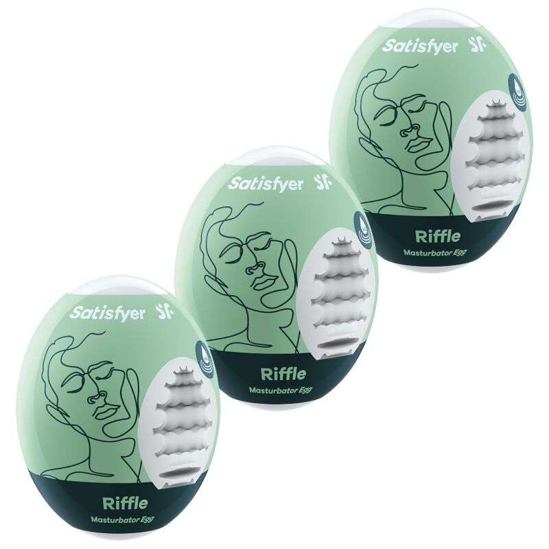 SATISFYER - 3 MASTURBATOR EGGS RIFFLE SATISFYER - 3 MASTURBATOR EGGS RIFFLE