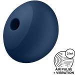 SATISFYER - AIR POWER 4 STIMULATOR & VIBRATOR 12 VIBRATIONS BLUE