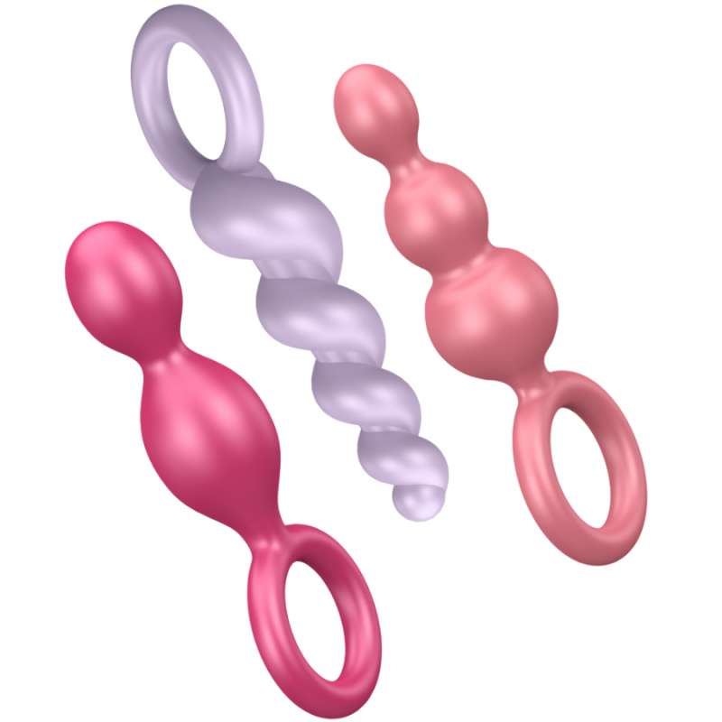 SATISFYER - ANAL PLUGS SET 3 PCS TRICOLOR SATISFYER - ANAL PLUGS SET 3 PCS TRICOLOR