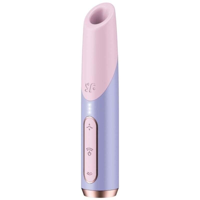 SATISFYER - BOLD KISS WAVE CLITORIS STIMULATOR PINK / VIOLET