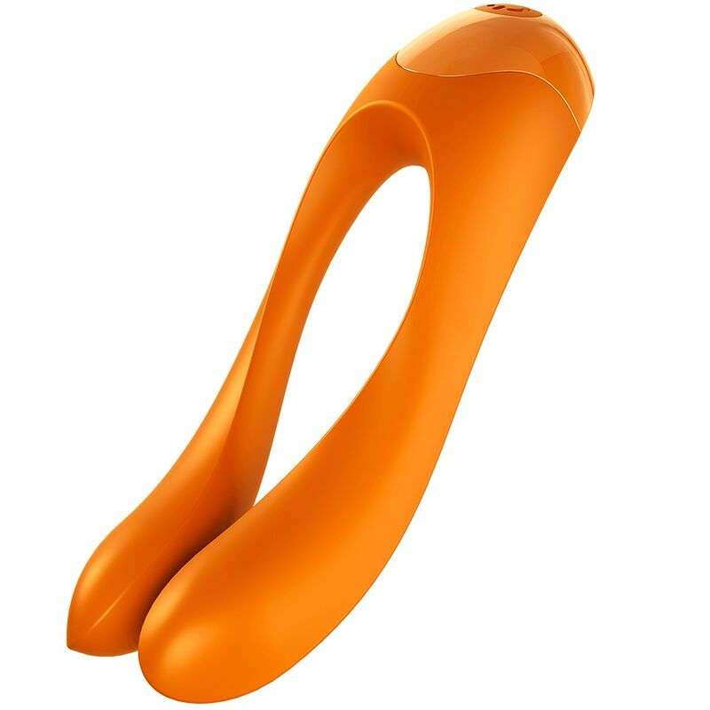 SATISFYER - CANDY CANE FINGER VIBRATOR ORANGE SATISFYER - CANDY CANE FINGER VIBRATOR ORANGE