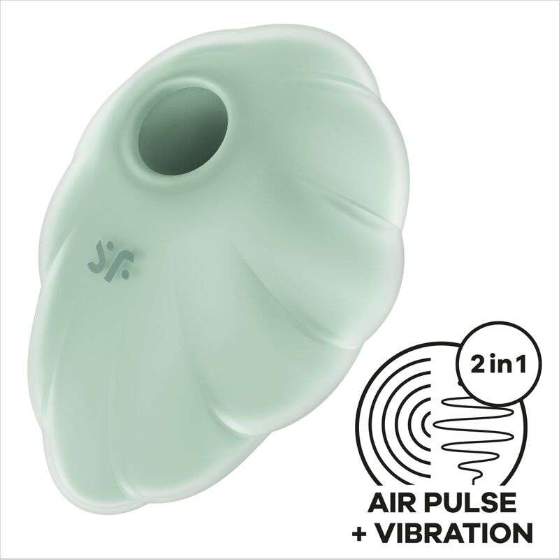 SATISFYER - CLOUD DANCER GREEN AIR PULSE VIBRATOR SATISFYER - CLOUD DANCER GREEN AIR PULSE VIBRATOR