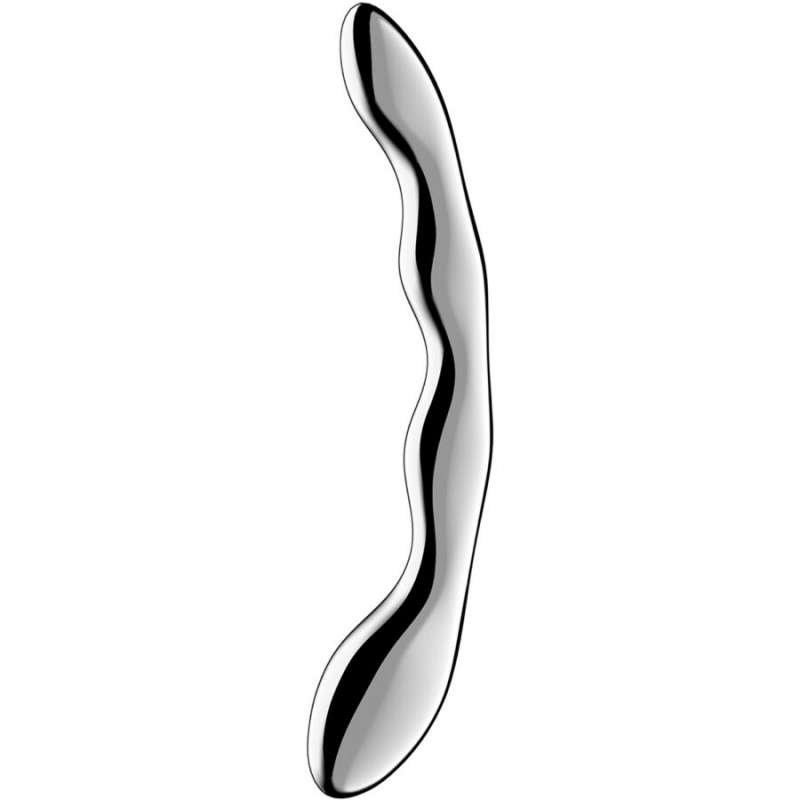 SATISFYER - COSMIC CREST 2 STAINLESS STEEL DOUBLE-ENDED DILDO SATISFYER - COSMIC CREST 2 STAINLESS STEEL DOUBLE-ENDED DILDO