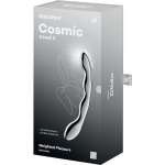 SATISFYER - COSMIC CREST 2 STAINLESS STEEL DOUBLE-ENDED DILDO