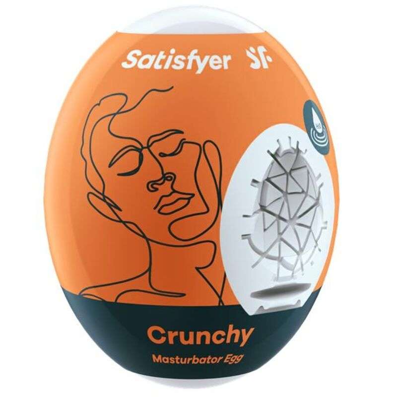 SATISFYER - CRUNCHY MASTURBATOR EGG SATISFYER - CRUNCHY MASTURBATOR EGG