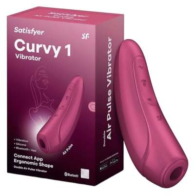 SATISFYER - CURVY 1 RED PINK
