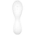 SATISFYER - CURVY TRINITY 5 AIR PULSE STIMULATOR & VIBRATOR APP WHITE