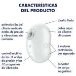 SATISFYER - CUTIE GHOST LAY-ON VIBRATOR WHITE