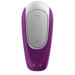 SATISFYER - DOUBLE FUN PARTNER VIBRATOR PURPLE
