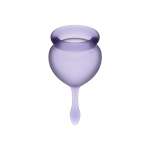 SATISFYER - FEEL GOOD MENSTRUAL CUP PURPLE 15 + 20 ML