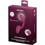 SATISFYER - G FOR GODDESS 2 RABBIT VIBRATOR BOTTLE BORDEAUX