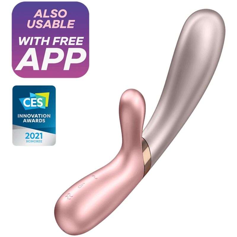 SATISFYER - HOT LOVER VIBRATOR ROSE & BEIGE SATISFYER - HOT LOVER VIBRATOR ROSE & BEIGE