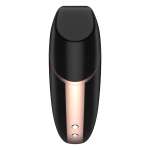 SATISFYER - LOVE TRIANGLE AIR PULSE STIMULATOR & VIBRATOR BLACK