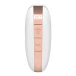 SATISFYER - LOVE TRIANGLE AIR PULSE STIMULATOR & VIBRATOR WHITE