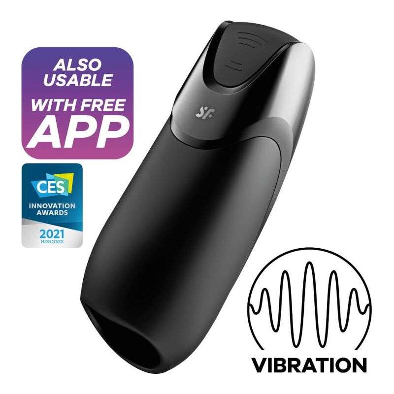 SATISFYER - MEN VIBRATION+ BLACK SATISFYER - MEN VIBRATION+ BLACK
