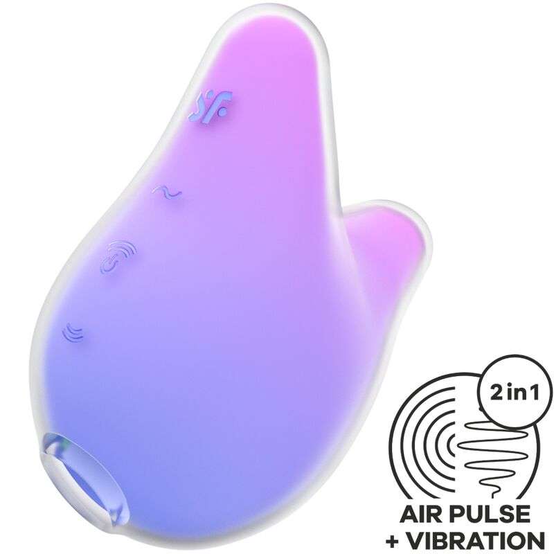 SATISFYER - MERMAID VIBES STIMULATOR & VIBRATOR VIOLET AND PINK SATISFYER - MERMAID VIBES STIMULATOR & VIBRATOR VIOLET AND PINK