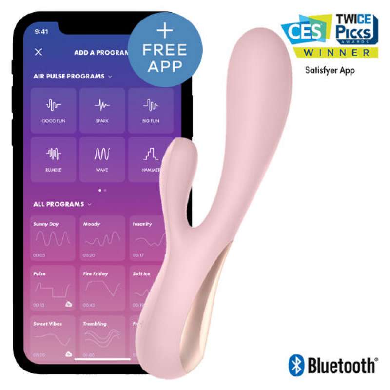 SATISFYER - MONO FLEX PINK WITH APP SATISFYER - MONO FLEX PINK WITH APP
