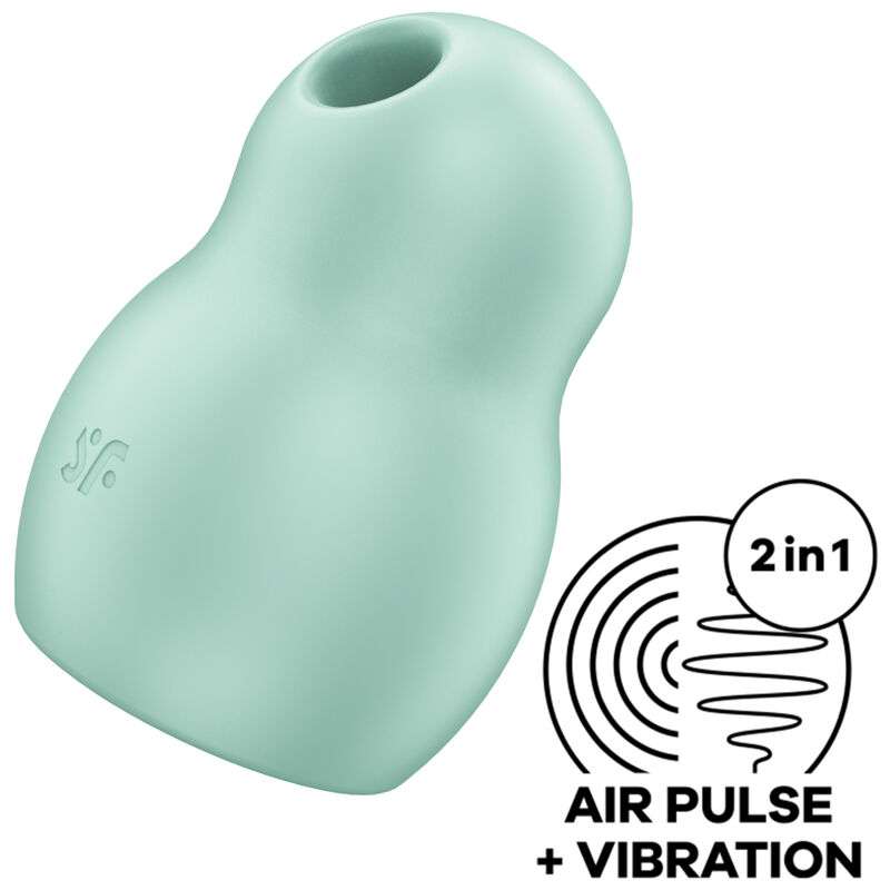 SATISFYER - PRO TO GO 1 DOUBLE AIR PULSE STIMULATOR & VIBRATOR GREEN SATISFYER - PRO TO GO 1 DOUBLE AIR PULSE STIMULATOR & VIBRATOR GREEN