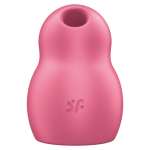 SATISFYER - PRO TO GO 1 DOUBLE AIR PULSE STIMULATOR & VIBRATOR RED