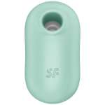 SATISFYER - PRO TO GO 2 DOUBLE AIR PULSE STIMULATOR & VIBRATOR GREEN