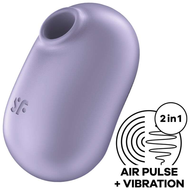 SATISFYER - PRO TO GO 2 DOUBLE AIR PULSE STIMULATOR & VIBRATOR VIOLET SATISFYER - PRO TO GO 2 DOUBLE AIR PULSE STIMULATOR & VIBRATOR VIOLET