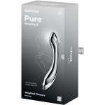 SATISFYER - PURE GRAVITY 2 STAINLESS STEEL DOUBLE-ENDED DILDO