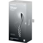 SATISFYER - STAR FORCE 1 STAINLESS STEEL DOUBLE-ENDED DILDO