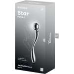 SATISFYER - STAR FORCE 2 STAINLESS STEEL DOUBLE-ENDED DILDO