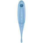 SATISFYER - TWIRLING PRO AIR PULSE STIMULATOR & VIBRATOR BLUE