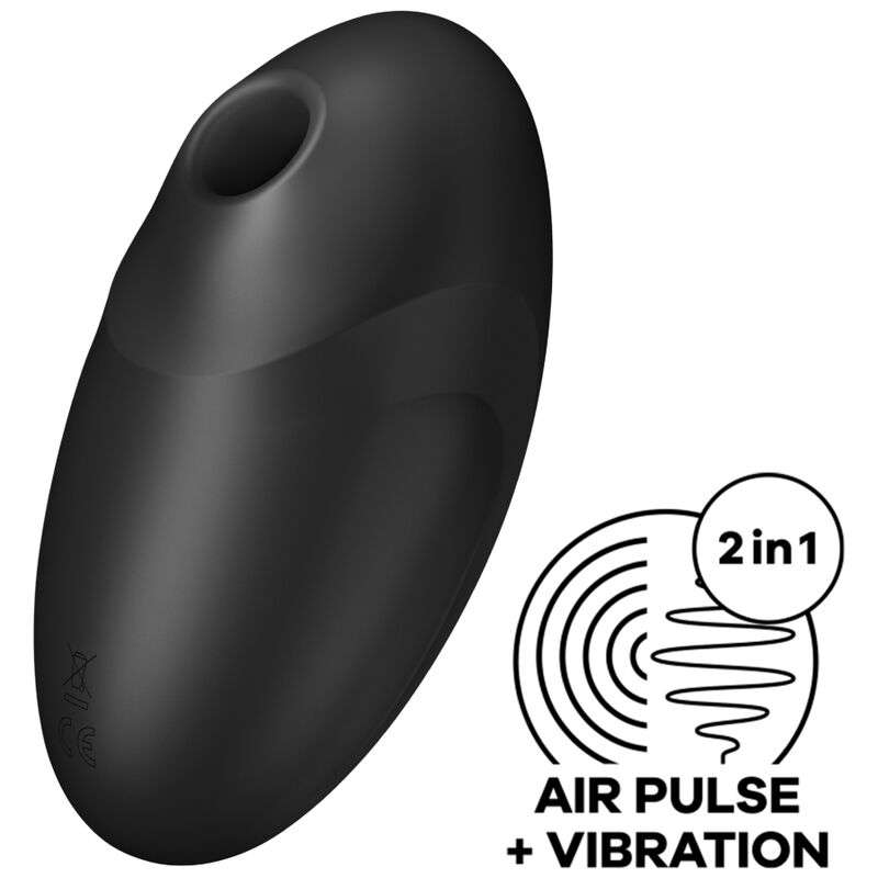 SATISFYER - VULVA LOVER 3 AIR PULSE STIMULATOR & VIBRATOR BLACK SATISFYER - VULVA LOVER 3 AIR PULSE STIMULATOR & VIBRATOR BLACK