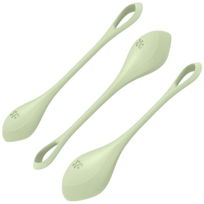 SATISFYER - YONI POWER 2 TRAINING SET GREEN SATISFYER - YONI POWER 2 TRAINING SET GREEN